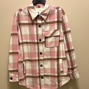 Ecothreads button front fleece jacket